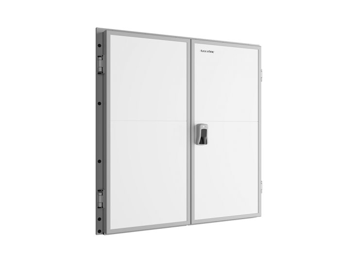 Дверь промышленная распашная двустворчатая для охлаждаемых помещений серии IDH2-1