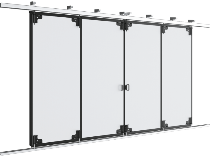 Промышленные откатные ворота с нижней направляющей серии ISG-LG