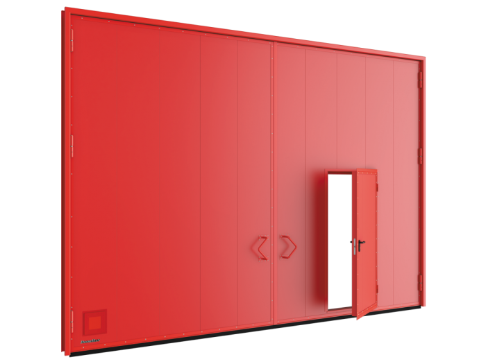 Распашные противопожарные ворота с пределом огнестойкости EI60, EI90