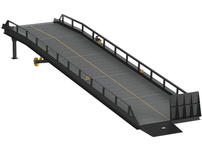 Рампа мобильная с опорой на кузов автомобиля серии RMTS